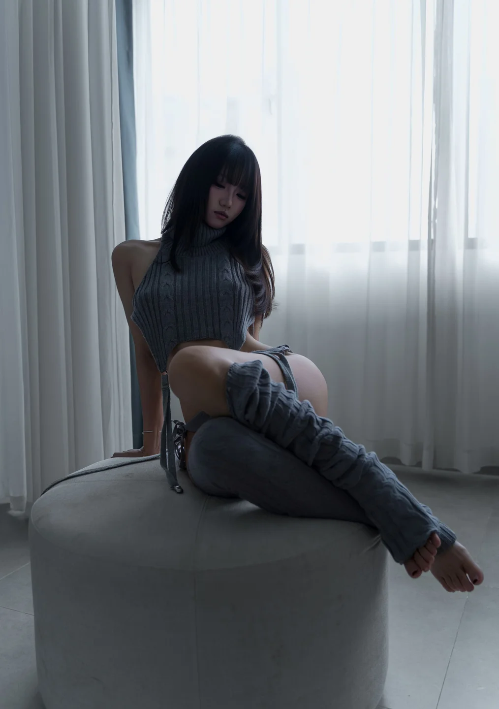 柒柒要乖哦 - No.065 居家毛衣 [112P-270MB] tg@simisebaisi 【丝足阁】035.webp